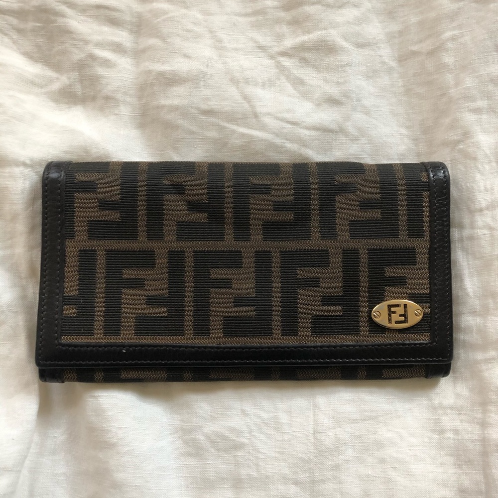 Fendi Zucca Print Continental Wallet